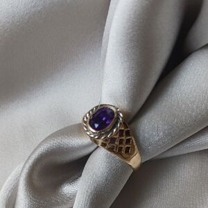 14K Gold Amethyst ring